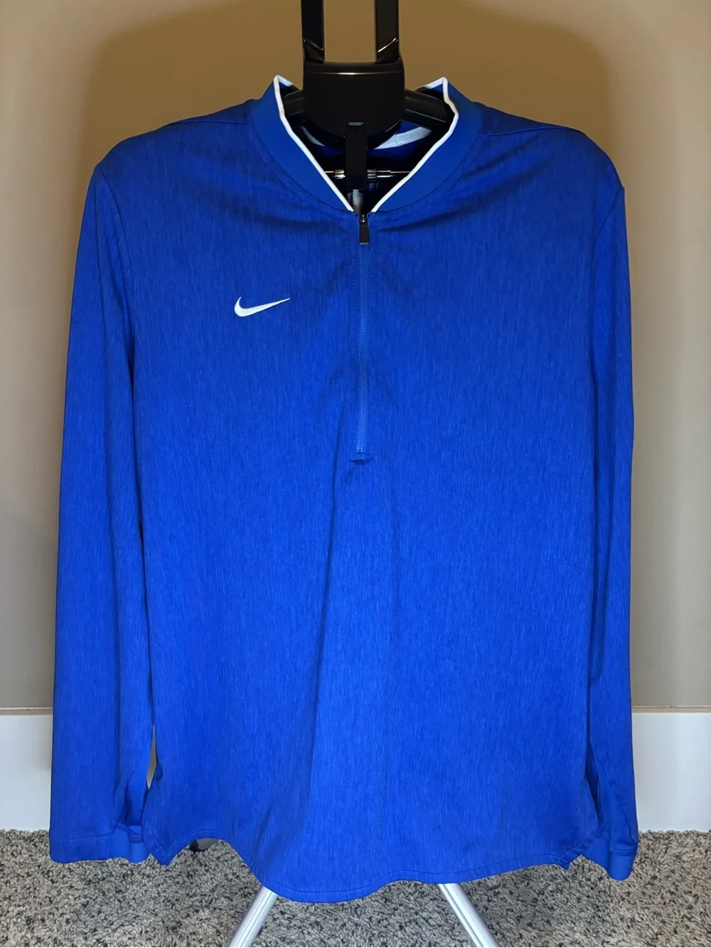 Nike Dri-FIT Men’s Large Blue Full Zip Lightweight Jacket Athletic Golf